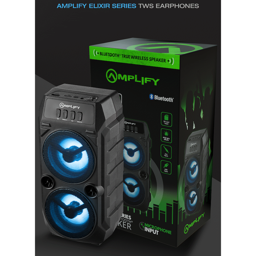 Amplify Elixir Series Dual 3in Bluetooth Speaker