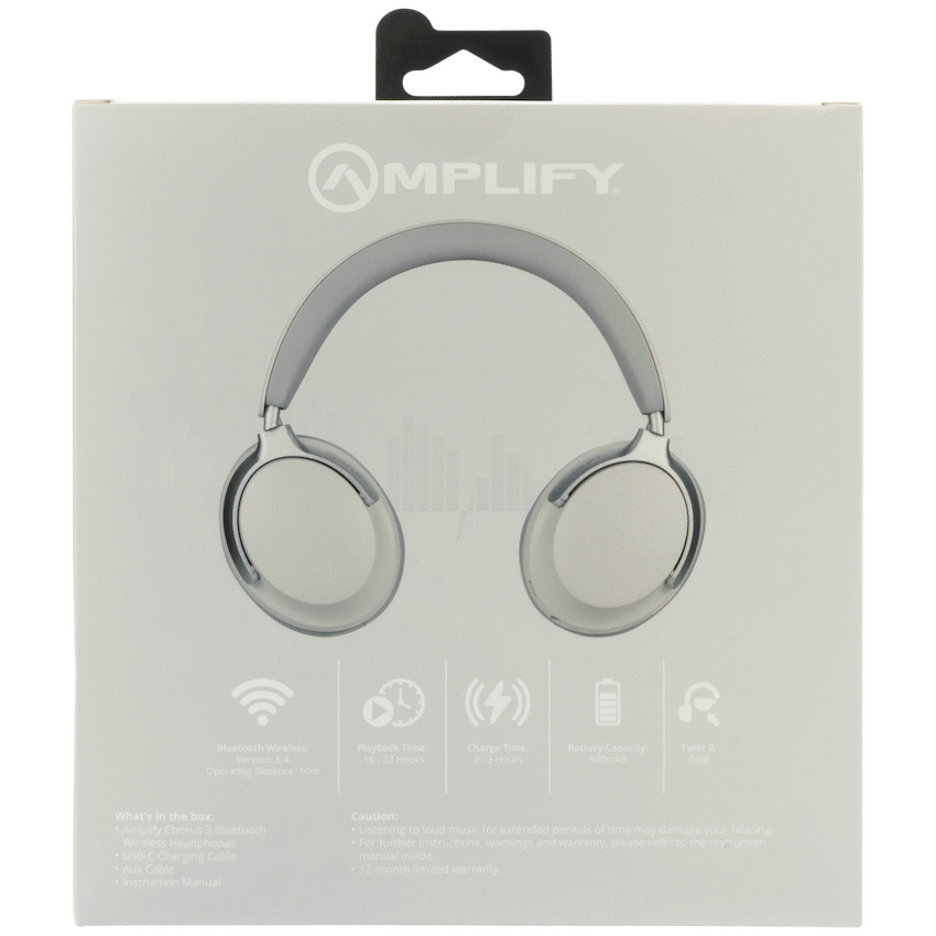 Amplify Chorus 3 Bluetooth Wireless Headphones - Nude