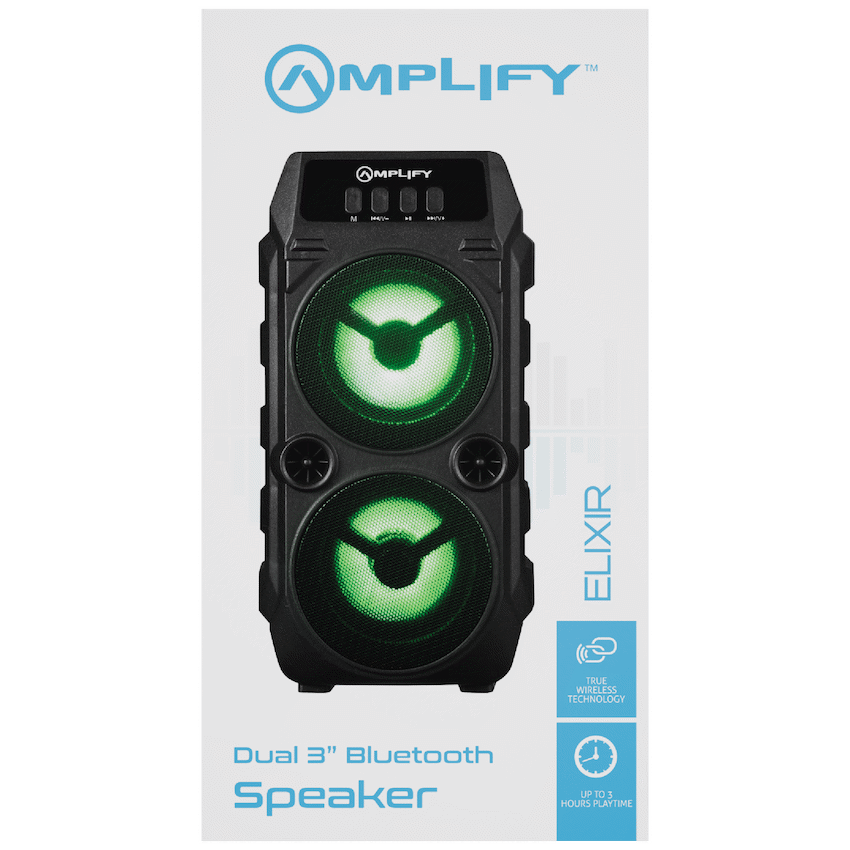 Amplify Elixir Series Dual 3in Bluetooth Speaker