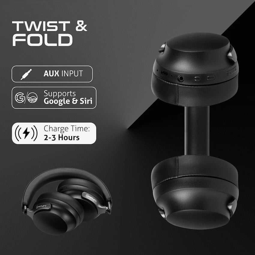 Amplify Chorus 3 Bluetooth Wireless Headphones - Black