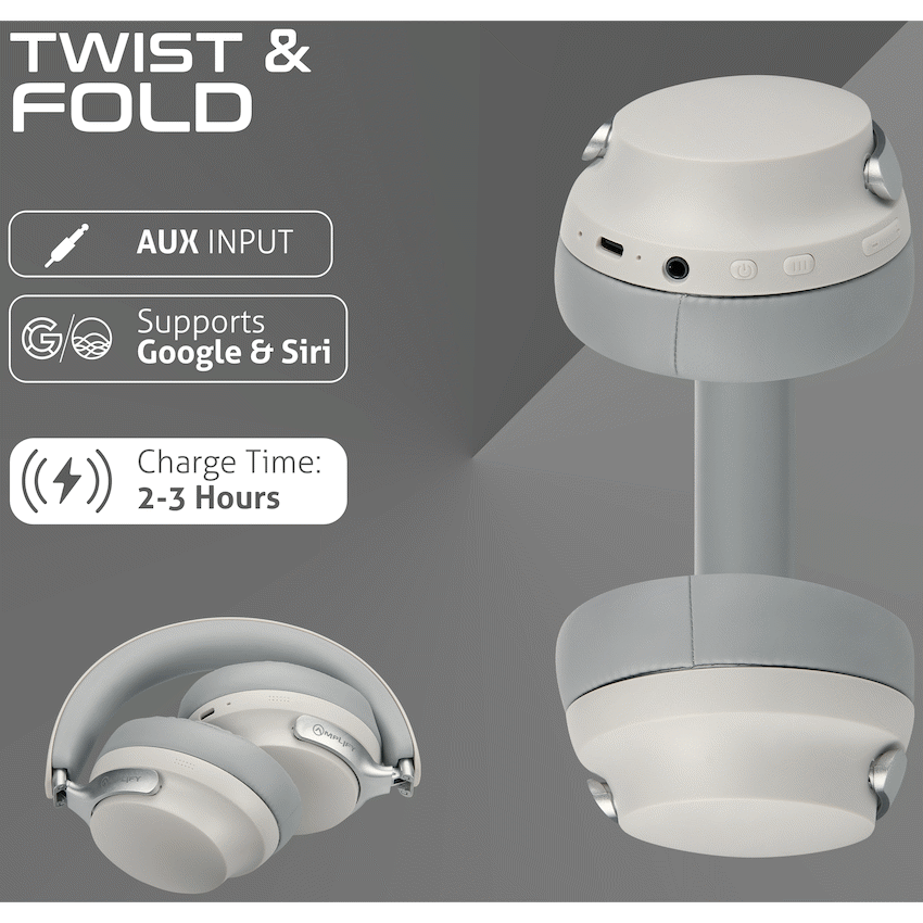 Amplify Chorus 3 Bluetooth Wireless Headphones - Nude
