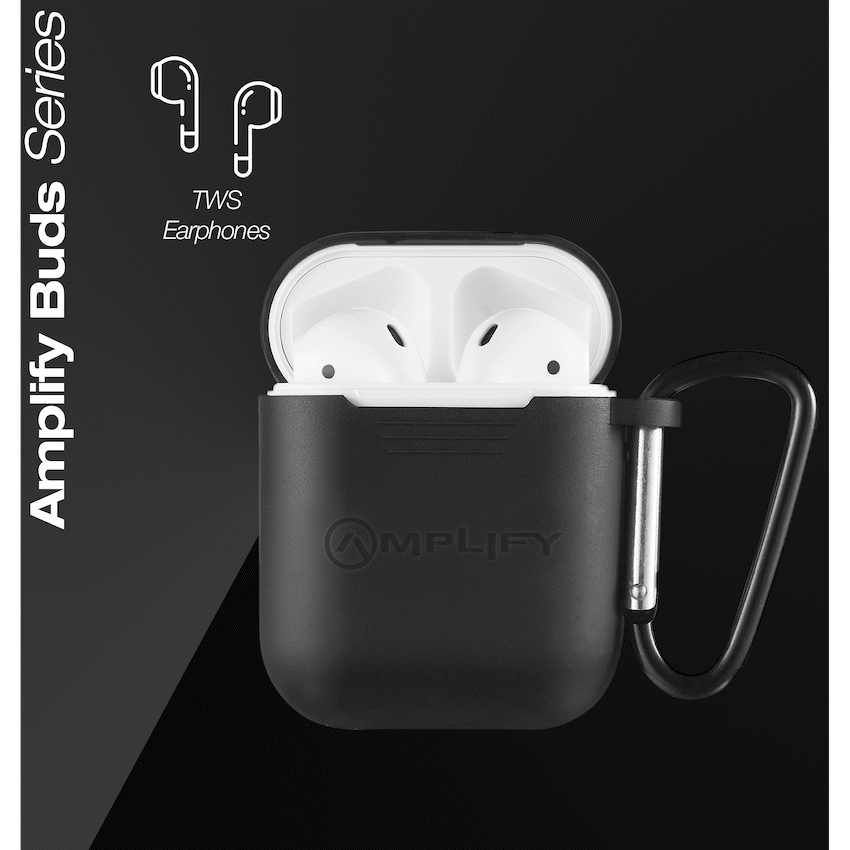 Amplify Buds Series True Wireless Earphones with Silicone Accessories - Black