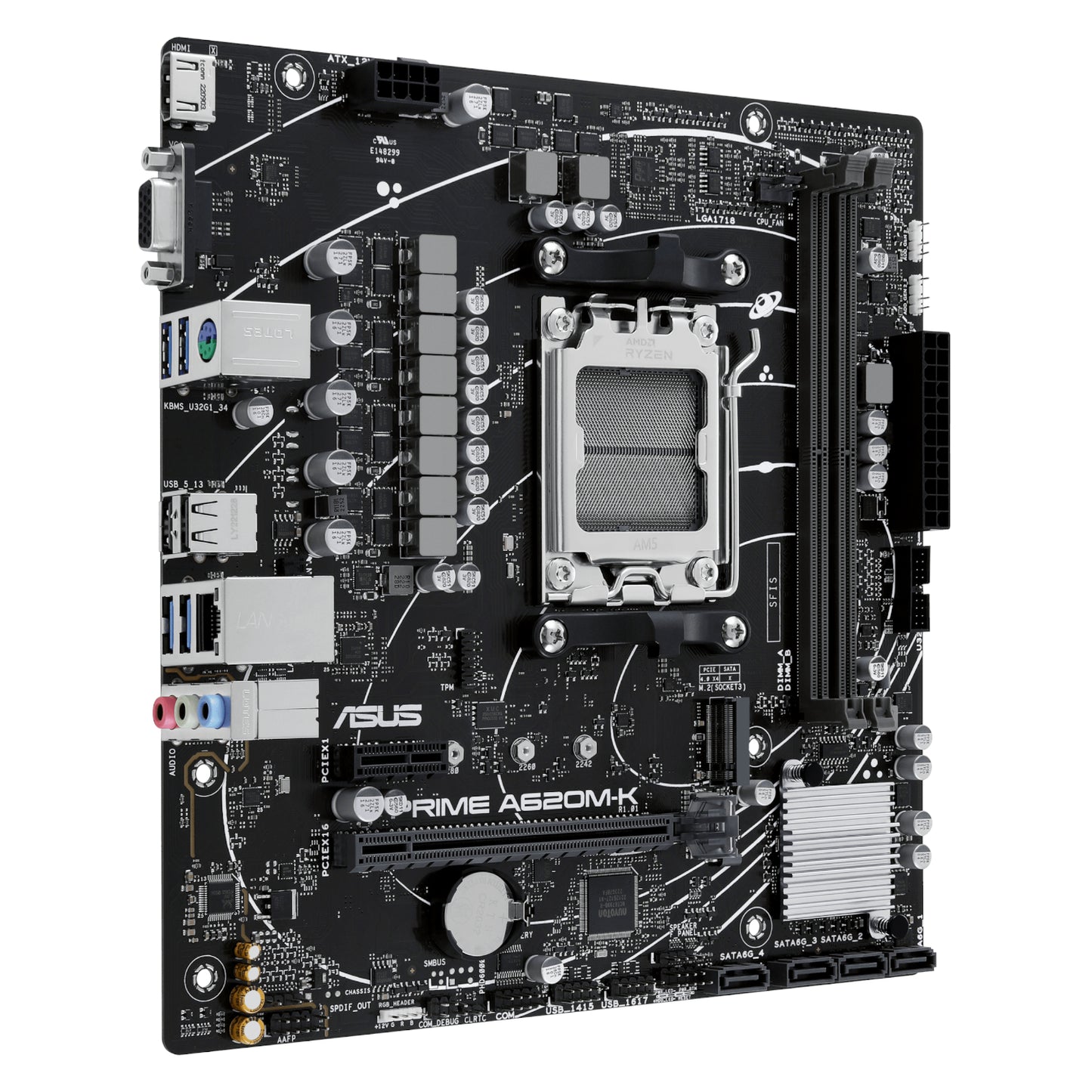 ASUS Prime A620M-K AM5 DDR5 M-ATX Motherboard